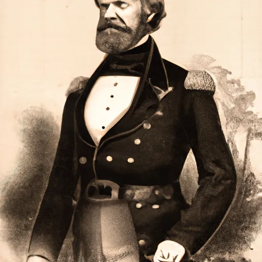 "Former US President in Confederate uniform during American Civil War"