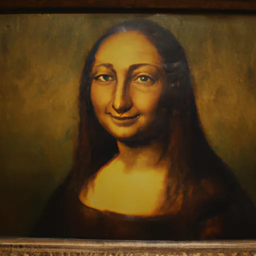 A picture of the Mona Lisa painting