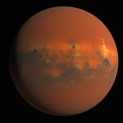 A picture of the planet Mars