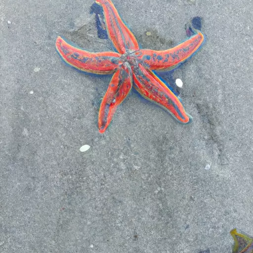 A picture of a starfish in the ocean