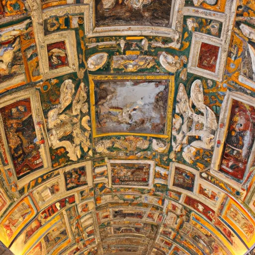 A picture of the Sistine Chapel ceiling