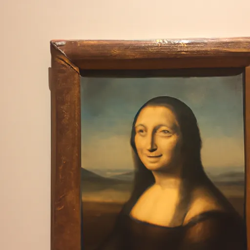 A picture of the Mona Lisa painting