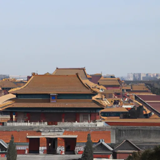 A picture of the Forbidden City in Beijing