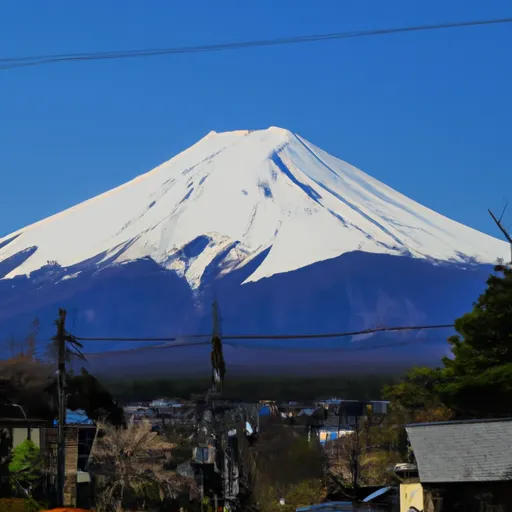 A picture of Mount Fuji in Japan