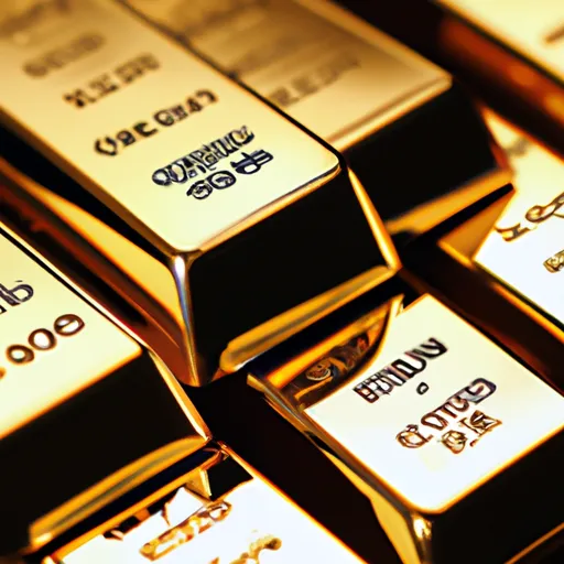 A picture of gold bars