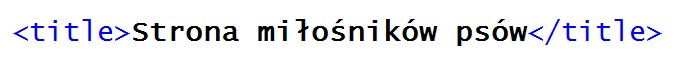 Ilustracja do pytania 386: W części nagłówkowej kodu HTML zapisano tekst przedstawiony na obrazku. Zapisan…