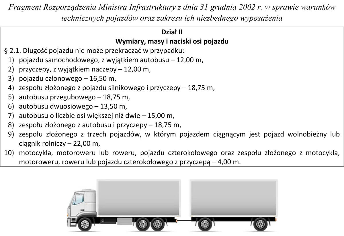 Ilustracja do pytania 302: Na podstawie fragmentu rozrządzenia w sprawie warunków technicznych pojazdów us…