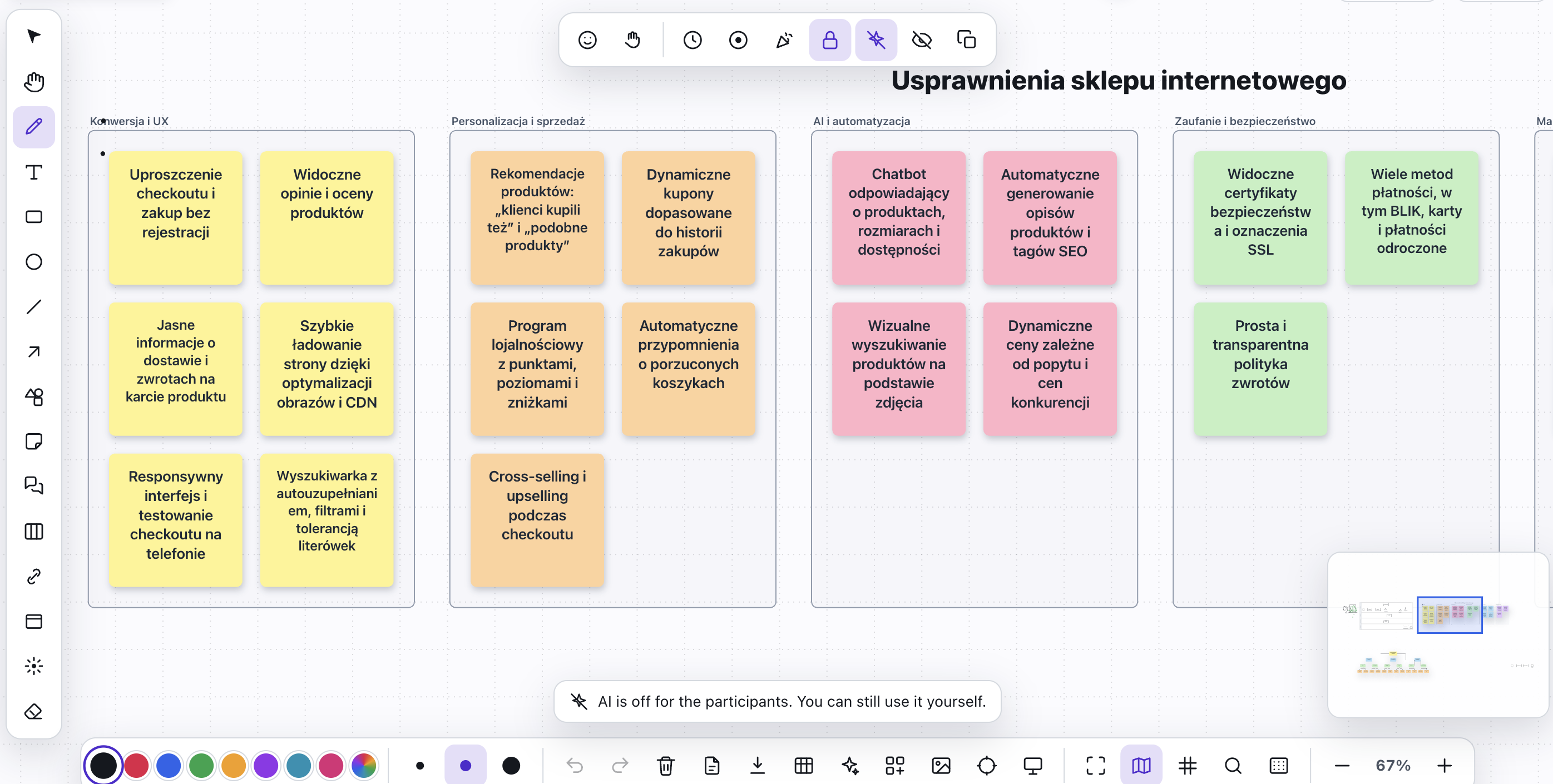 Whiteboard implemented in Verbalu