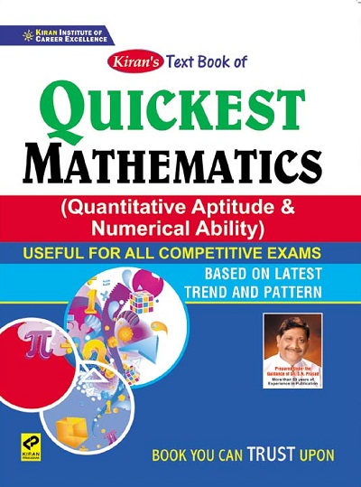 Text, Book of, Quickest Mathematics (,Quantitative Aptitude and, Numerical Ability), (English, Medium) (3283)