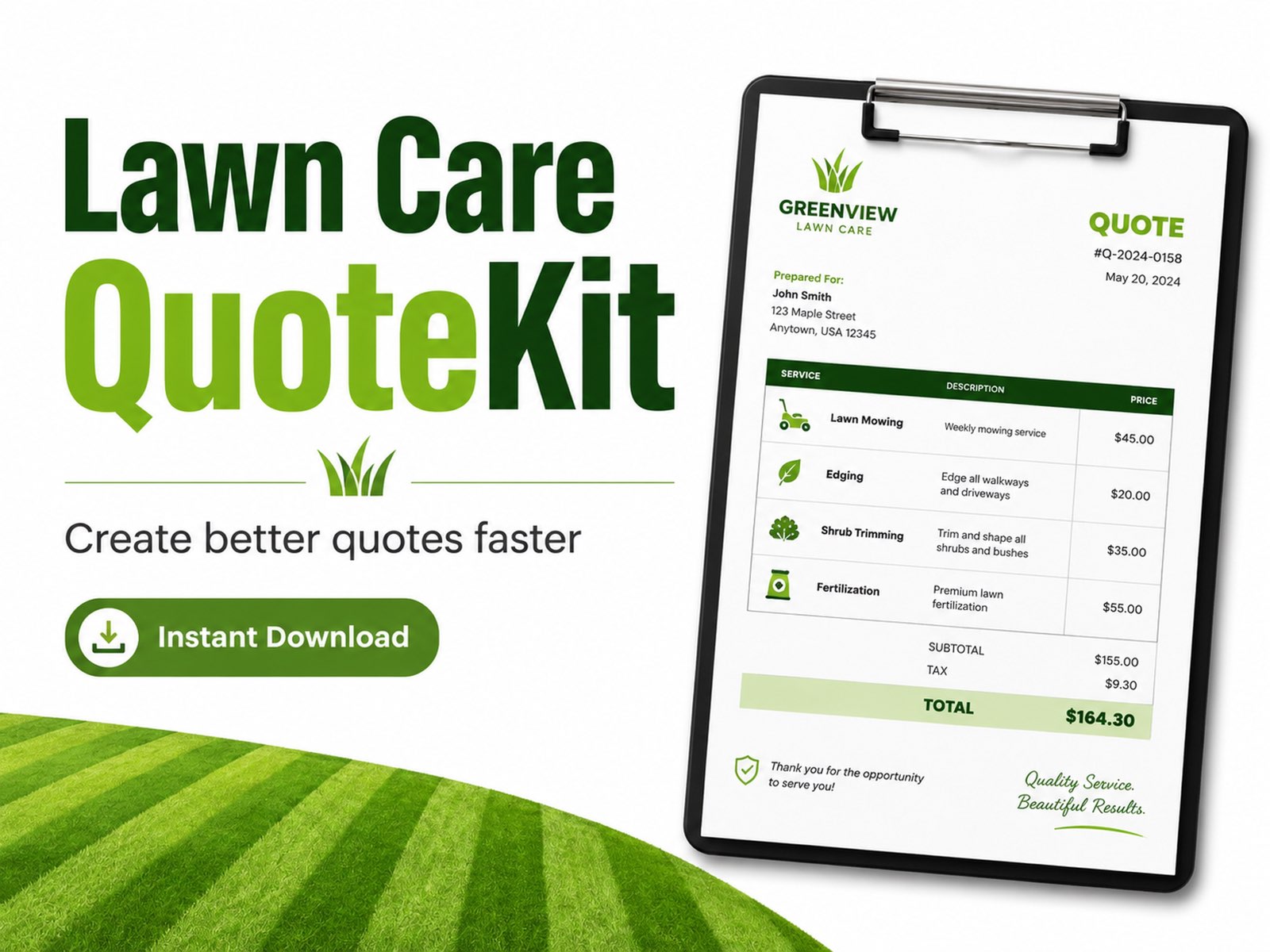 Lawn Care QuoteKit product cover