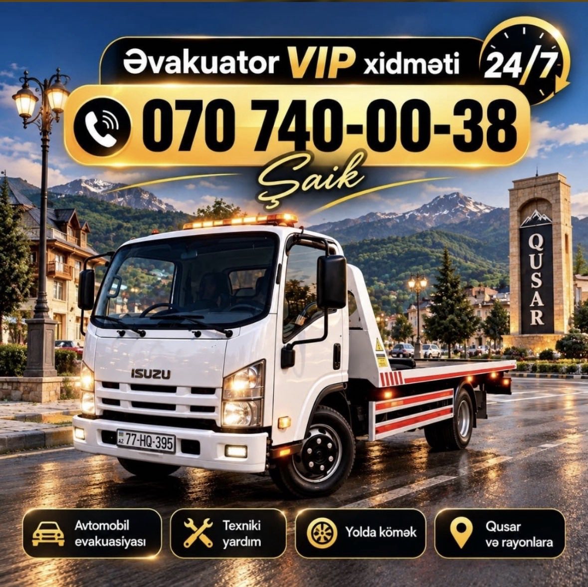 Əvakuator xidməti