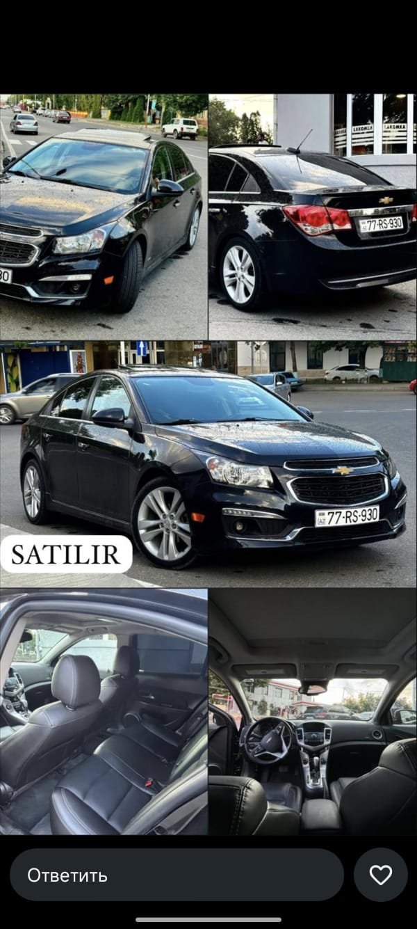 Chevrolet Cruze 1.4 RS LTZ Turbo — 2015