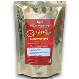 ASR Golden Leaf Tea 1/4 kg  | Premium Handcrafted Whole Leaf Tea  | Bold, Aromatic, and Naturally Flavourful | 100% Pure | Zero Preservatives