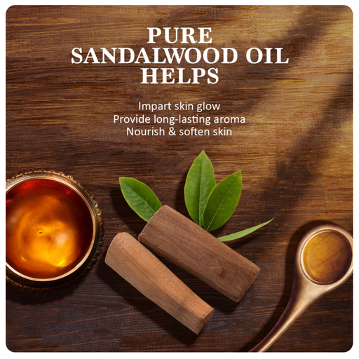 Himalaya  Ayurveda  Sandal  Glow Soap With Pure Ayurvedic Oil 75G image 3