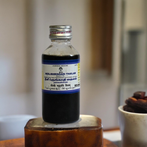 Neelibhringadi (Gingelli Oil) Thailam 100 ml image 3