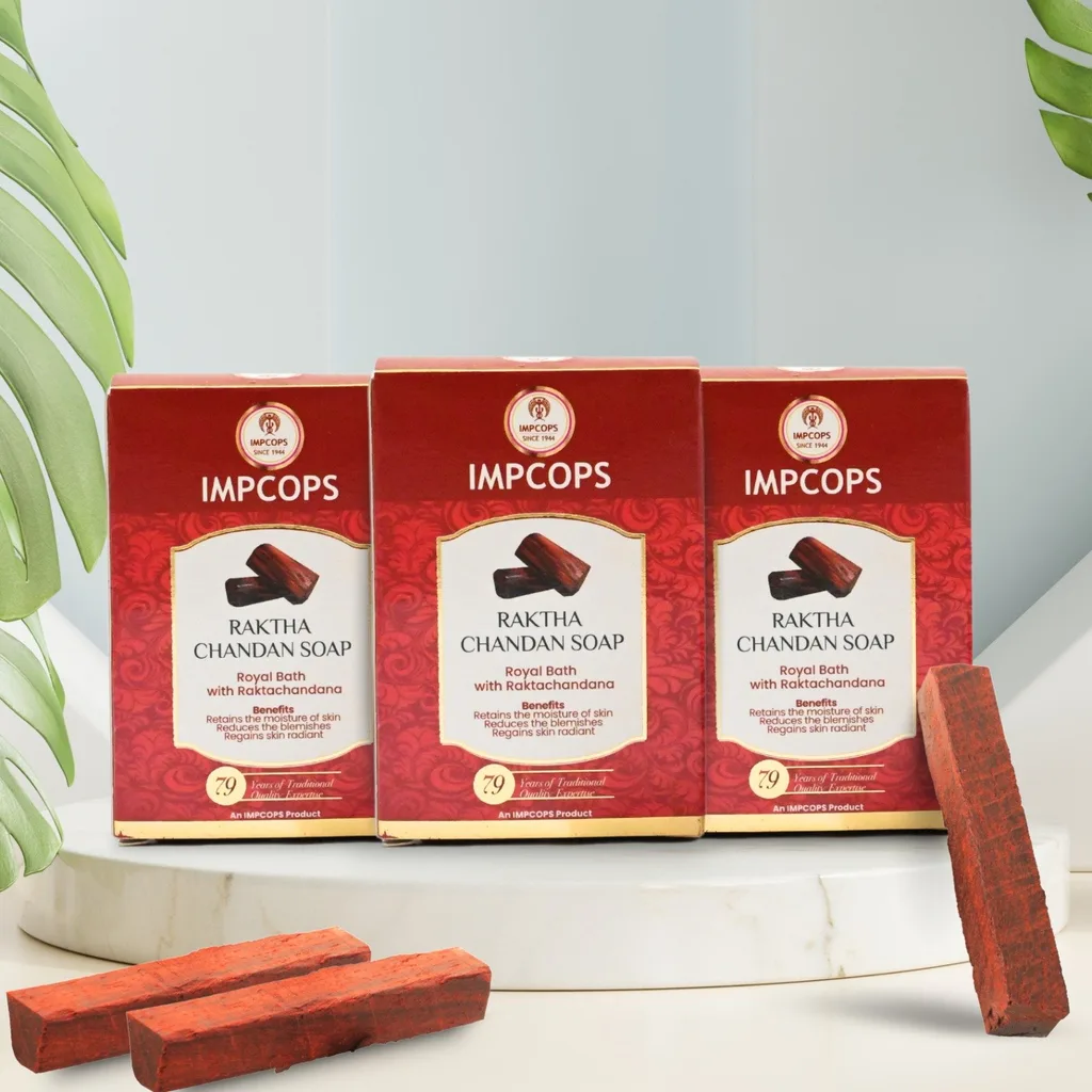 Raktha Chandan Soap Value Pack (Pack of 3) image 2