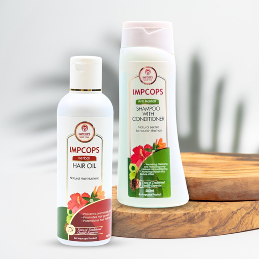 Herbal Hair Oil + Anti-Hairfall Shampoo with Conditioner image 2