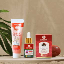 Crack Cream + Kumkumadi Thailam + Raktha Chandan Soap