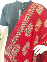 Modal Silk Ajrakh Stole
