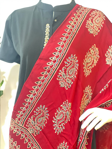 Modal Silk Ajrakh Stole