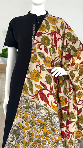 Kalamkari Silk Dupatta image 3