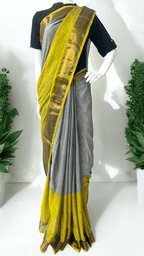 Mulmul Golden Zari Saree