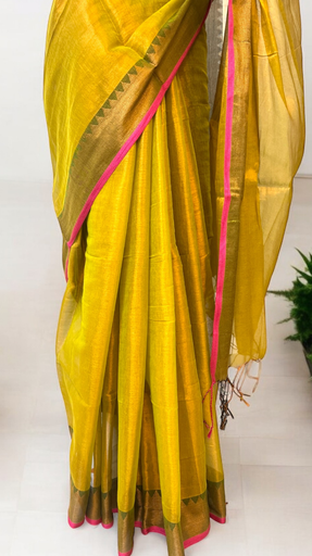 Tissue Saree with Border image 2