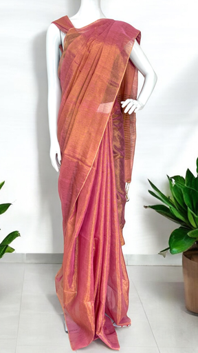 Tissue Linen Saree image 4