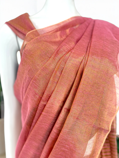 Tissue Linen Saree image 5