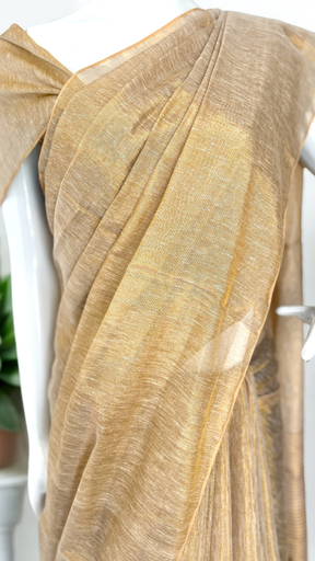 Tissue Linen Saree image 2