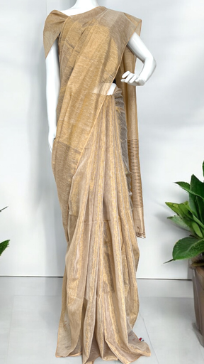 Tissue Linen Saree image 3