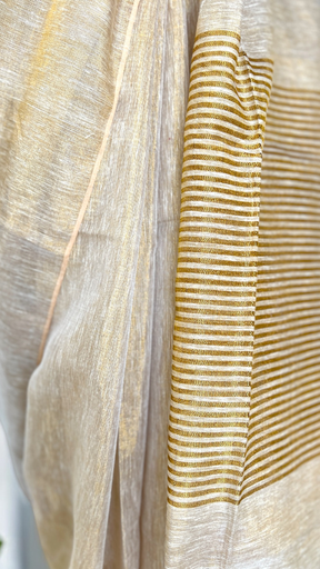 Tissue Linen Saree image 4