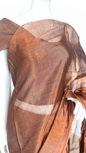 Tissue Linen Saree image 3
