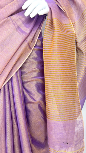 Tissue Linen Saree image 3