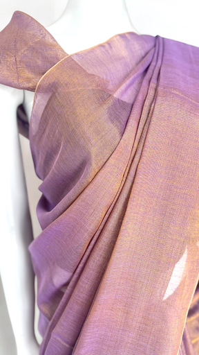 Tissue Linen Saree image 5