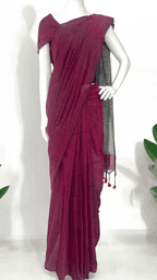 Silver Stripes Saree