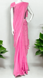 Silver Stripes Saree