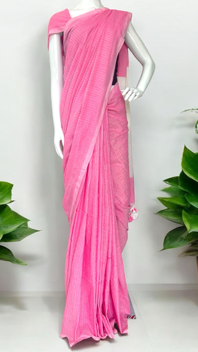 Silver Stripes Saree