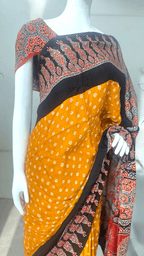 Bandhini Modal Silk Saree