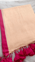 Plain Mulmul Saree