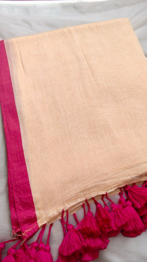 Plain Mulmul Saree