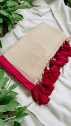 Plain Mulmul Saree