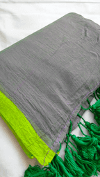 Plain Mulmul Saree