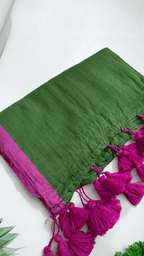 Plain Mulmul Saree
