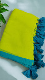 Plain Mulmul Saree