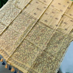 Kantha Mulmul Saree