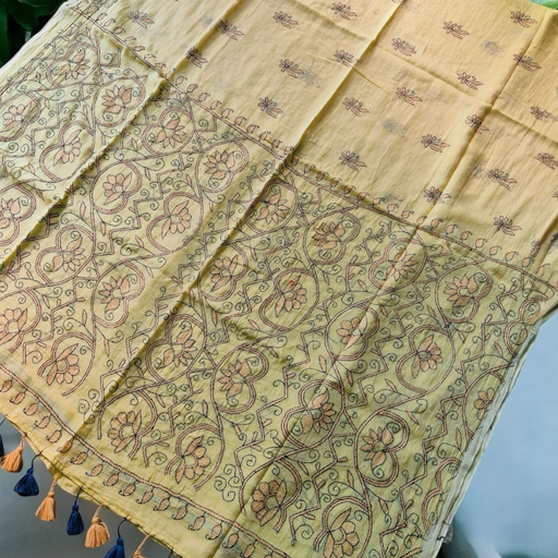Kantha Mulmul Saree
