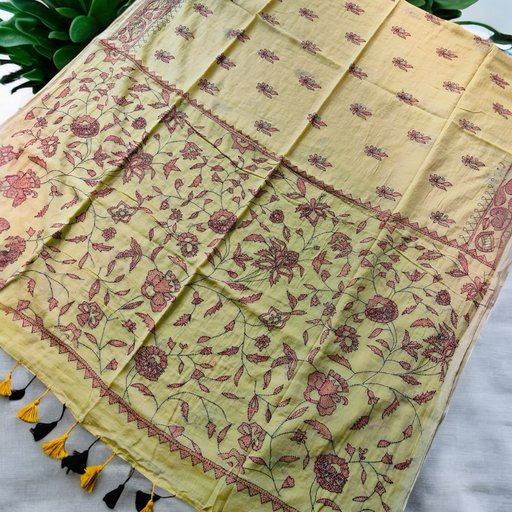 Kantha Mulmul Saree