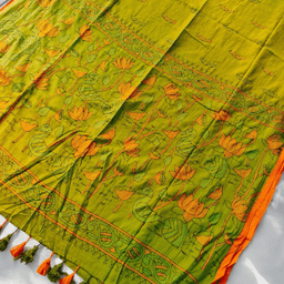 Kantha Mulmul Saree