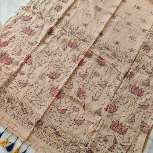 Kantha Mulmul Saree